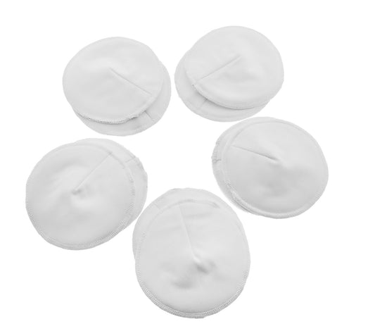5 Pares De Protectores De Lactancia  Color Blanco Anatómicos Ecológicos, Triple Capa